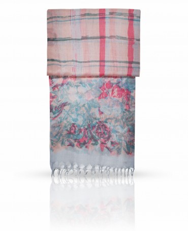 Палантин Женский W-ROSE.CHECKS/PINK